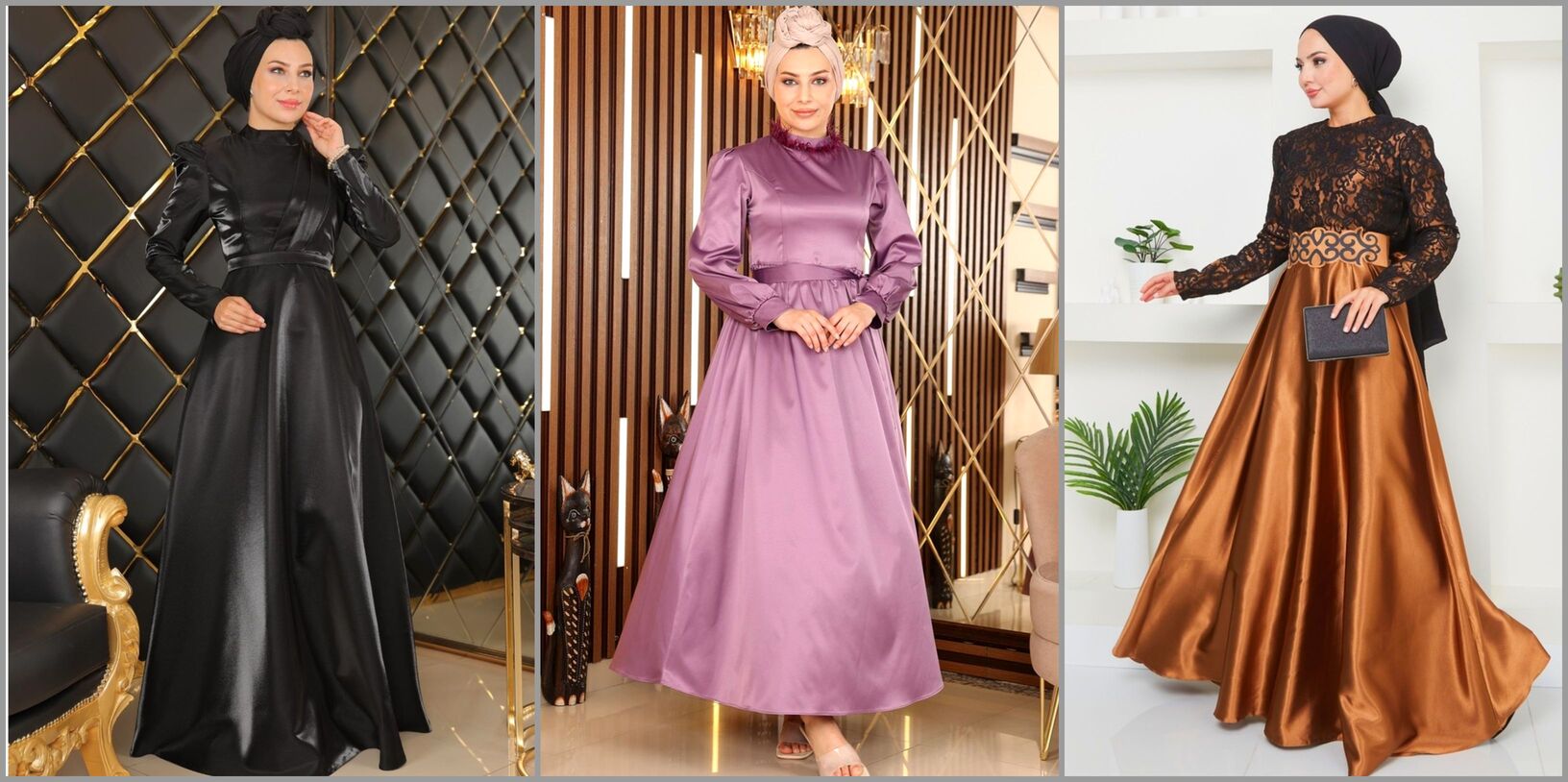 بالصور أجمل فساتين سهرة للمحجبات مستوحاة من الموضة التركية اكتشفي أجمل كولكشن فساتين محجبات سوارية بتصاميم تركية تجمع بين الرقي والاحتشام من فساتين ناعمة بألوان الأبيض والذهبي إلى فستان أسود فخم يخطف الأنظار لتتألقي بإطلالة ساحرة في كل مناسبة